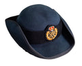 Tricorn Hat RAF Royal Air Force Blue Grey Colour Female Headwear with Badge Size 53cm