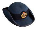 Tricorn Hat RAF Royal Air Force Blue Grey Colour Female Headwear with Badge Size 53cm
