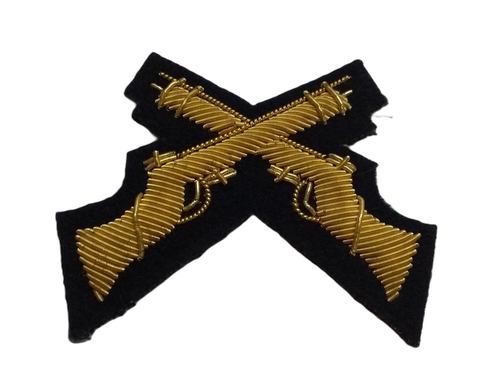 Mess Kit Badge Skill at Arms on Navy British Hand Embroidered Arm Patch