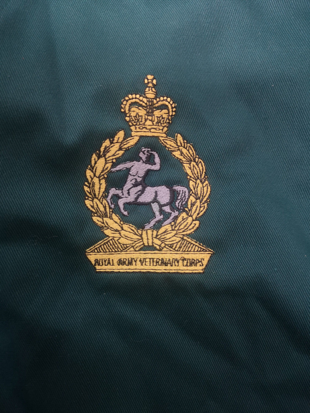 Royal Army Veterinary Corps RAVC Green Cotton Poly Jacket by Strathcarron
