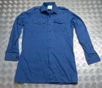 Working Shirt L/S Long Sleeve British RAF Royal Air Force or RN Blue Grey Colour