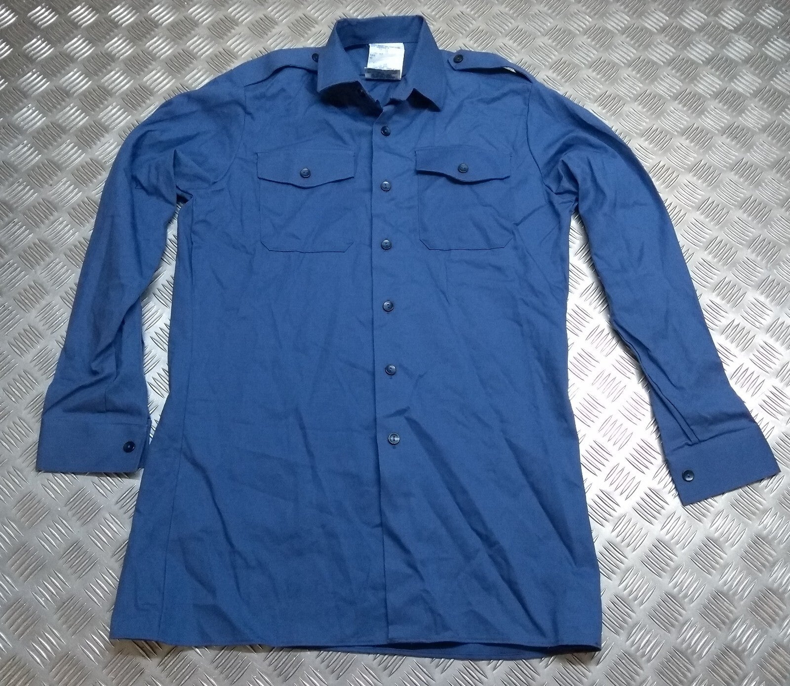 Working Shirt L/S Long Sleeve British RAF Royal Air Force or RN Blue Grey Colour