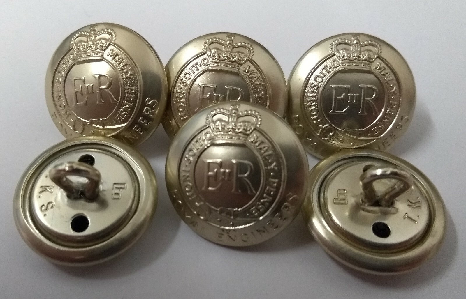 Genuine British Army Issue No1 / No2 Dress Royal Engineers Buttons 30L