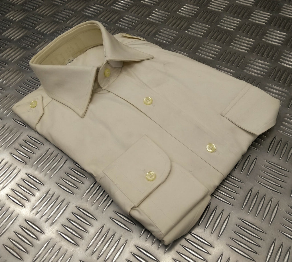 British Army Shirt Made Standard Dress Issue Long Sleeve 100% Cotton No2 14"