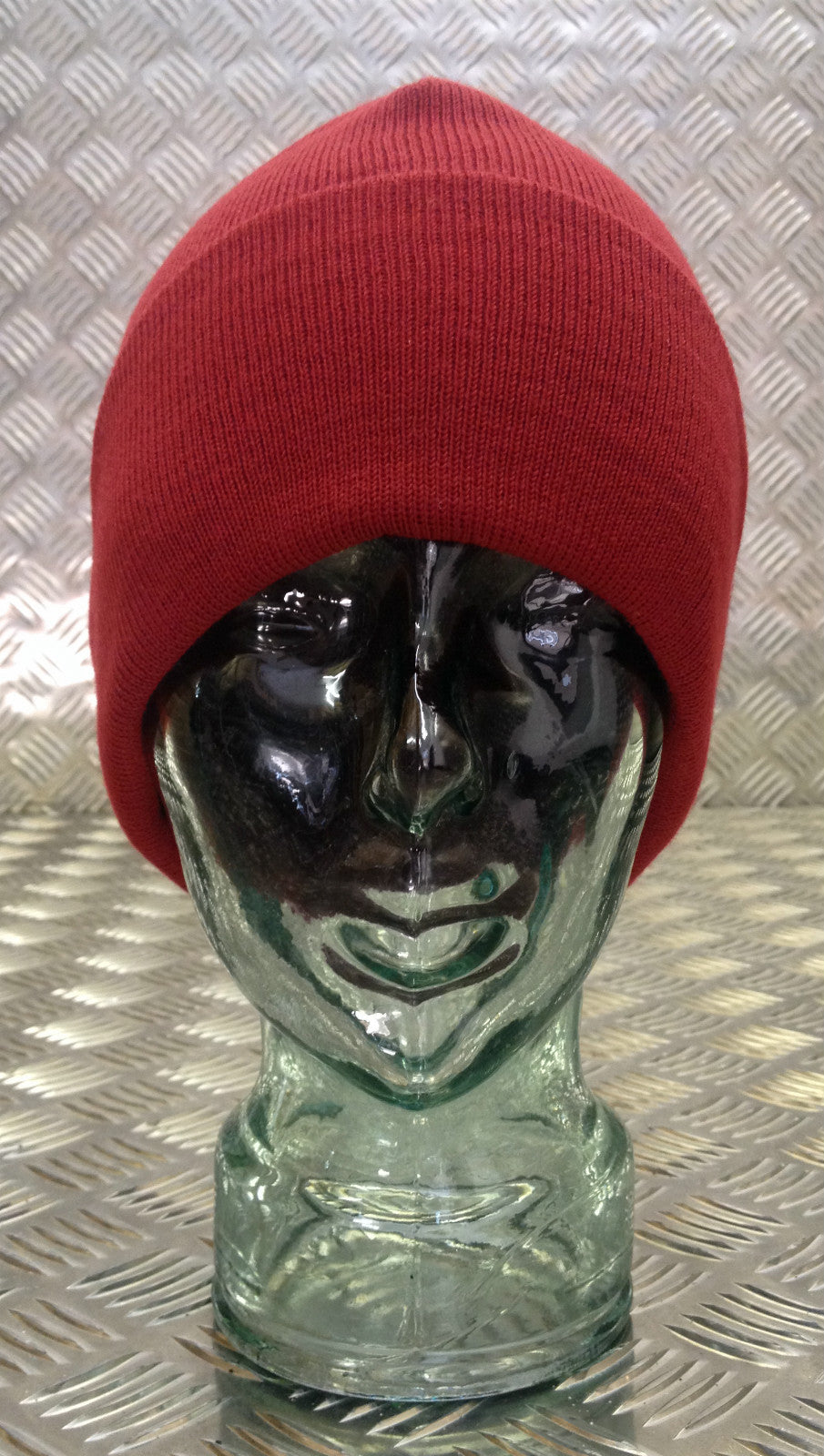 RED Tight Knit Beanie Hat / Watch Cap - One size - BRAND NEW