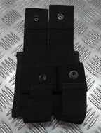 Double Mag Holder Molle Compatible Stealth Black Spec Security Detail