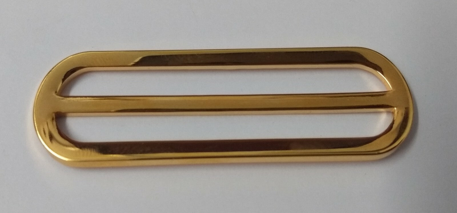 Stable Belt Slider Hi Sheen Gold Coloured for 2" (50mm) Belting Army Issue NOS