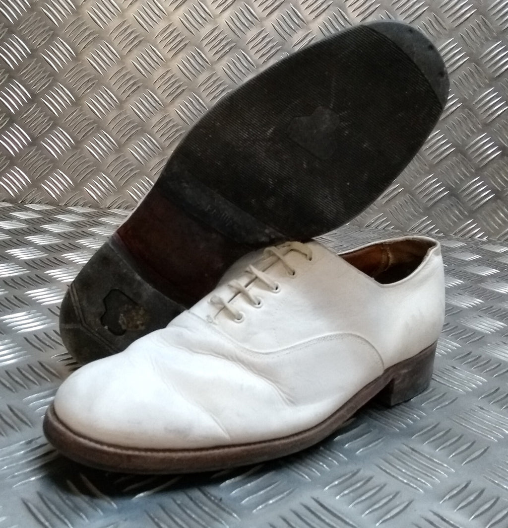 Naval White Shoe British Navy Tropical Officers Dress Uniform By Sanders UK 8