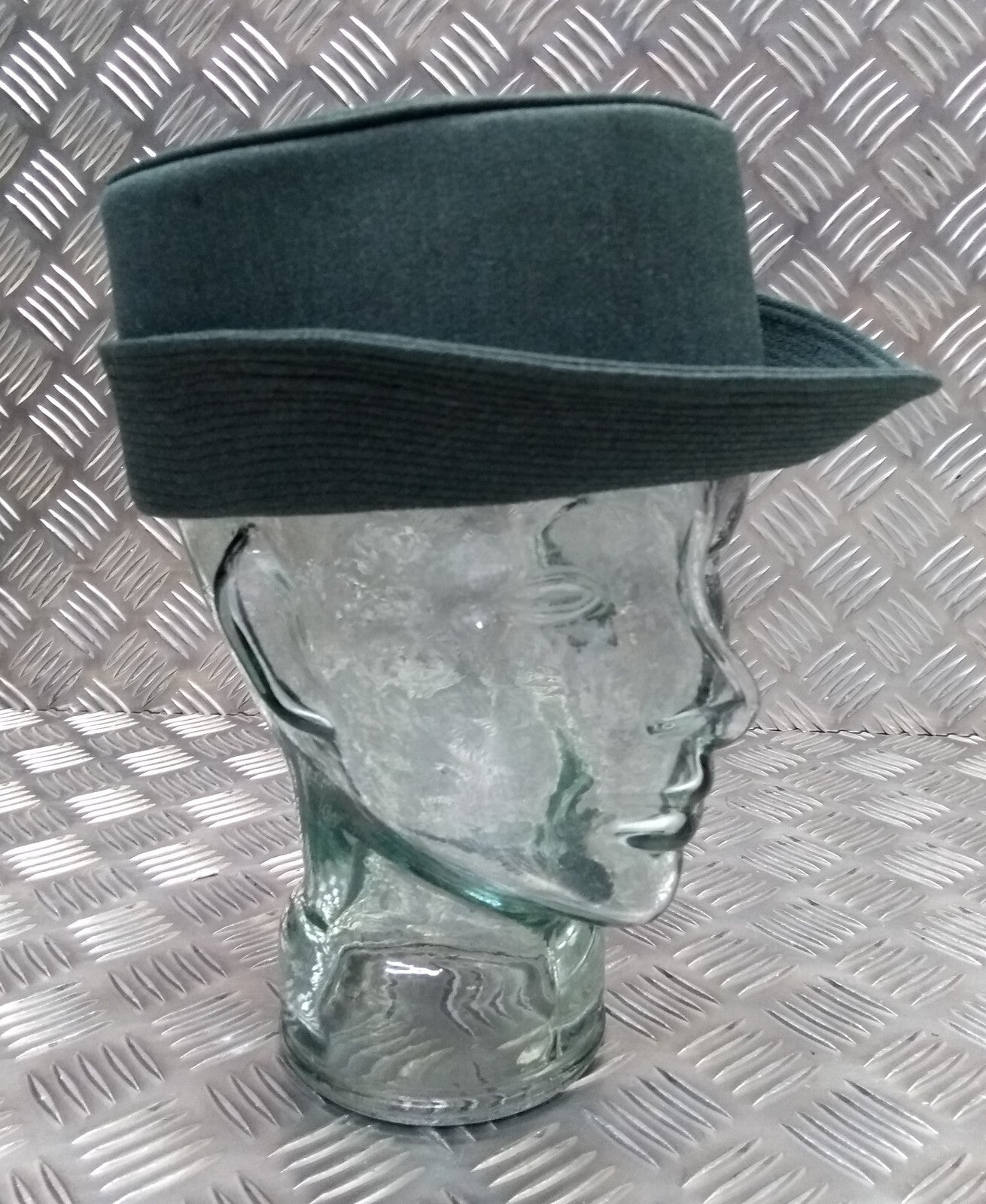 Norwegian Army Tricorn Woman's Green Obsolete Uniform Dress Hat Size 54cm Hobson