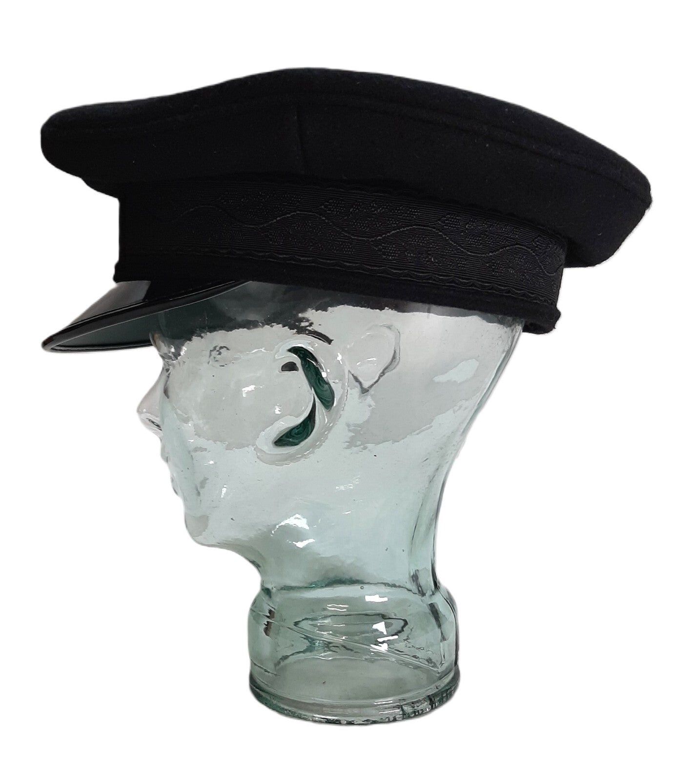 Army Cap No1 British Black Officers Oak Leaf Band By Goldings Headwear 57cm