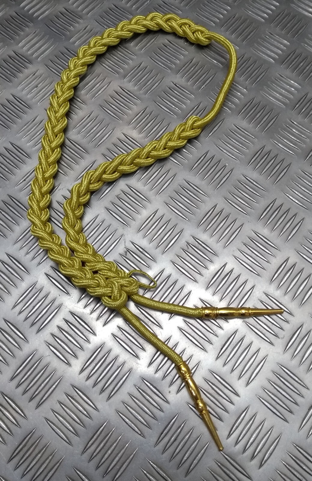 Bahrain Half Aiguillette NG & Officers Ceremonial Lanyard Metallic Gold Tip Ends