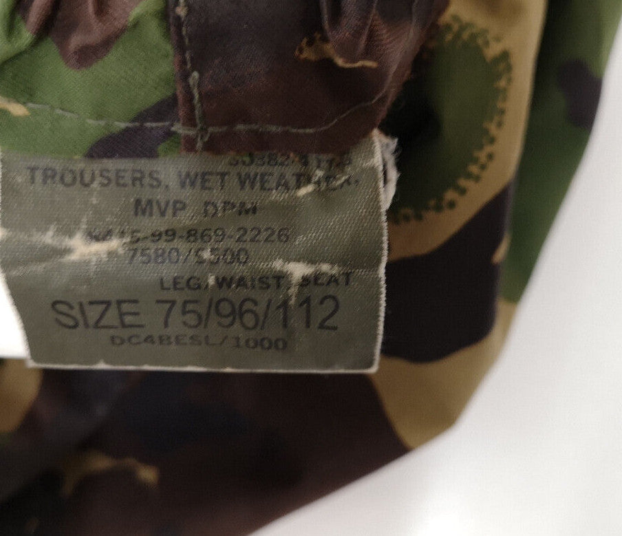 British Army Overtrousers DPM MVP Moisture Protection Pants Waterproof Woodland