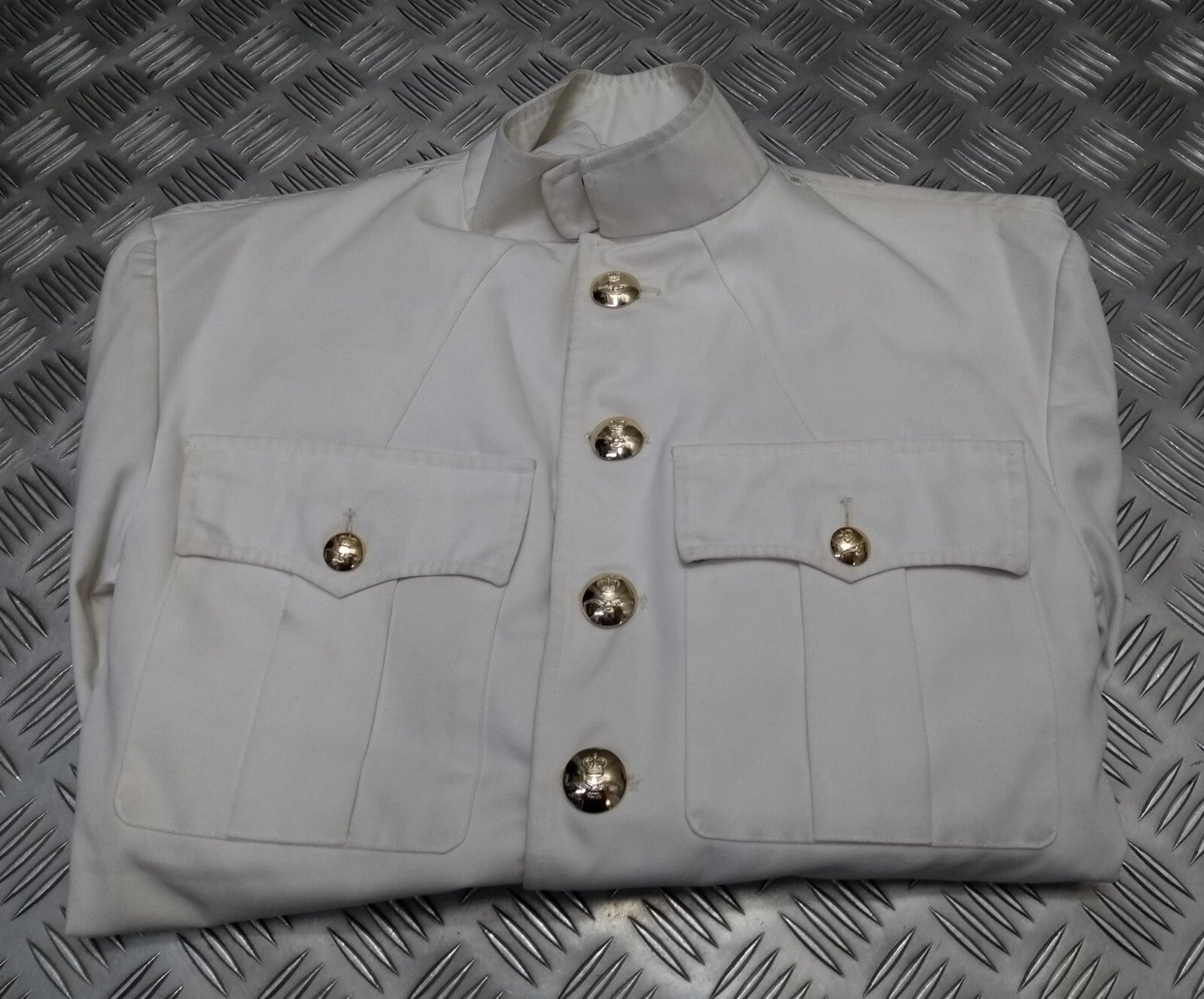 Vintage White Jacket Tropical Ceremonial RAF Royal Air Force and Bands London Marked