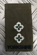 Genuine British Army Issue Lieutenant Rank Slide Epaulette Yorkshire Regiment