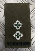 Genuine British Army Issue Lieutenant Rank Slide Epaulette Yorkshire Regiment