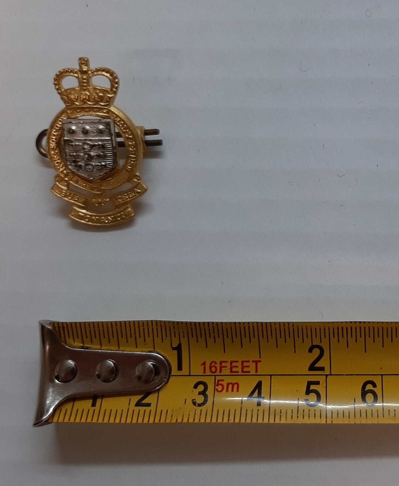 RAOC Insignia Badge British Army Royal Ordnance Corps Queens Crown Pattern