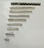 Miniature Size Medal Mounting Brooch Bars Assorted Sizes 1 - 10 Space NEW