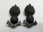 Royal Artillery Collar Dogs "Ubique" RA Metal Badges No Split Pins