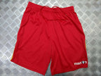 Macron Red Shorts with Drawstring Fastening 100% Polyester Large - Used