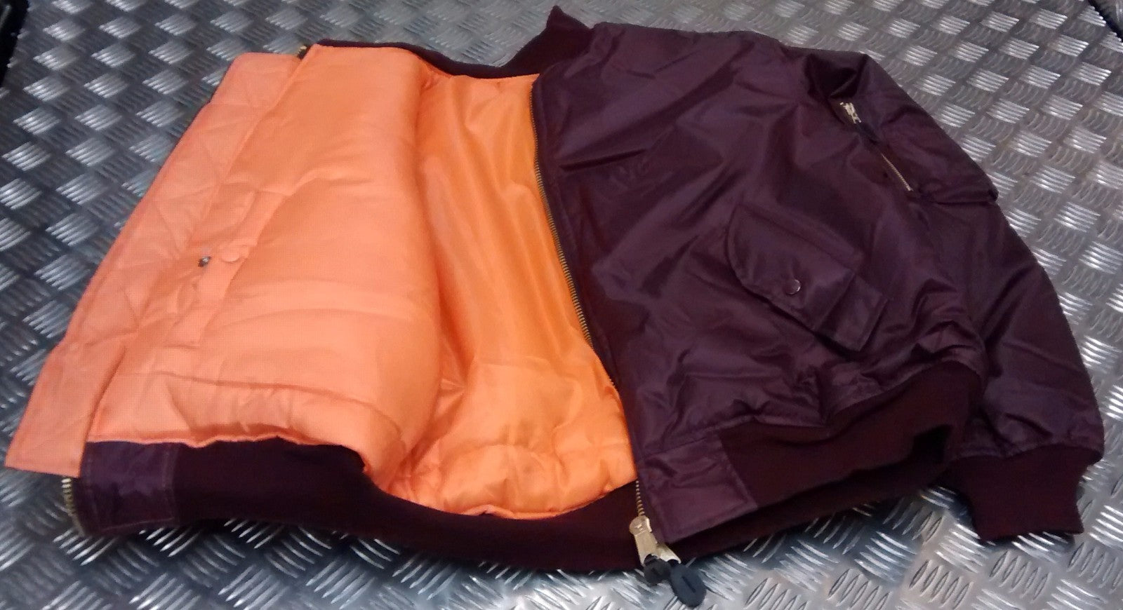 MA1 US Military Style Bomber Jacket Maroon - NEW