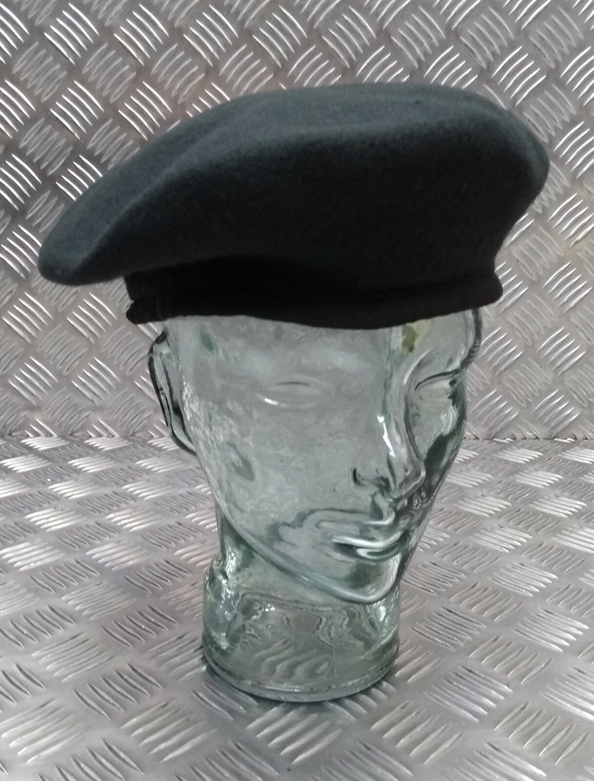 Rifle Green Beret Hobson London Lined Wool Uniform Size 7 1/2 NEW