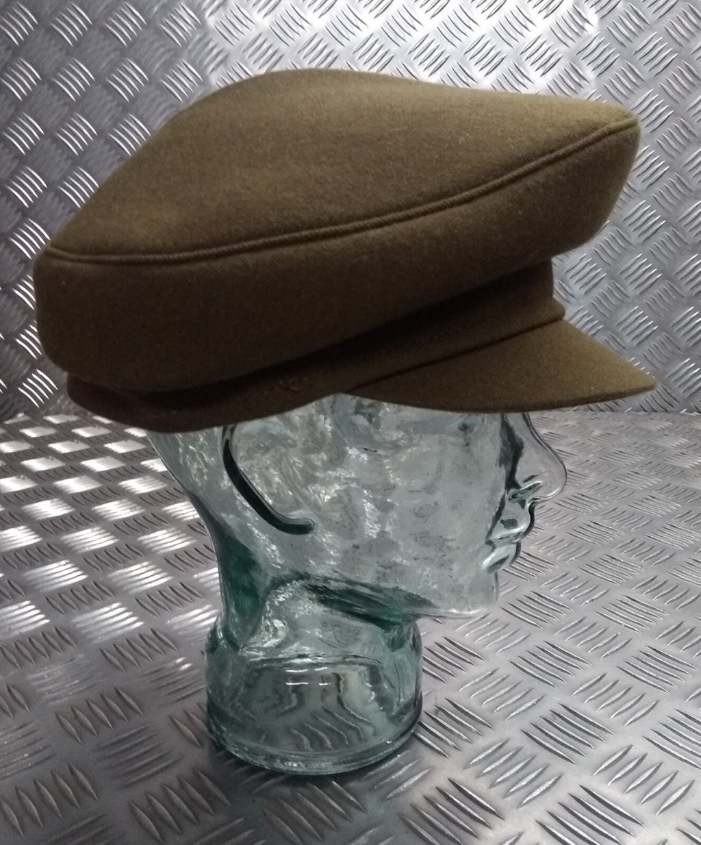 No2 Dress Hat Vintage Khaki Green No Badge Woman's Version Size 62cm