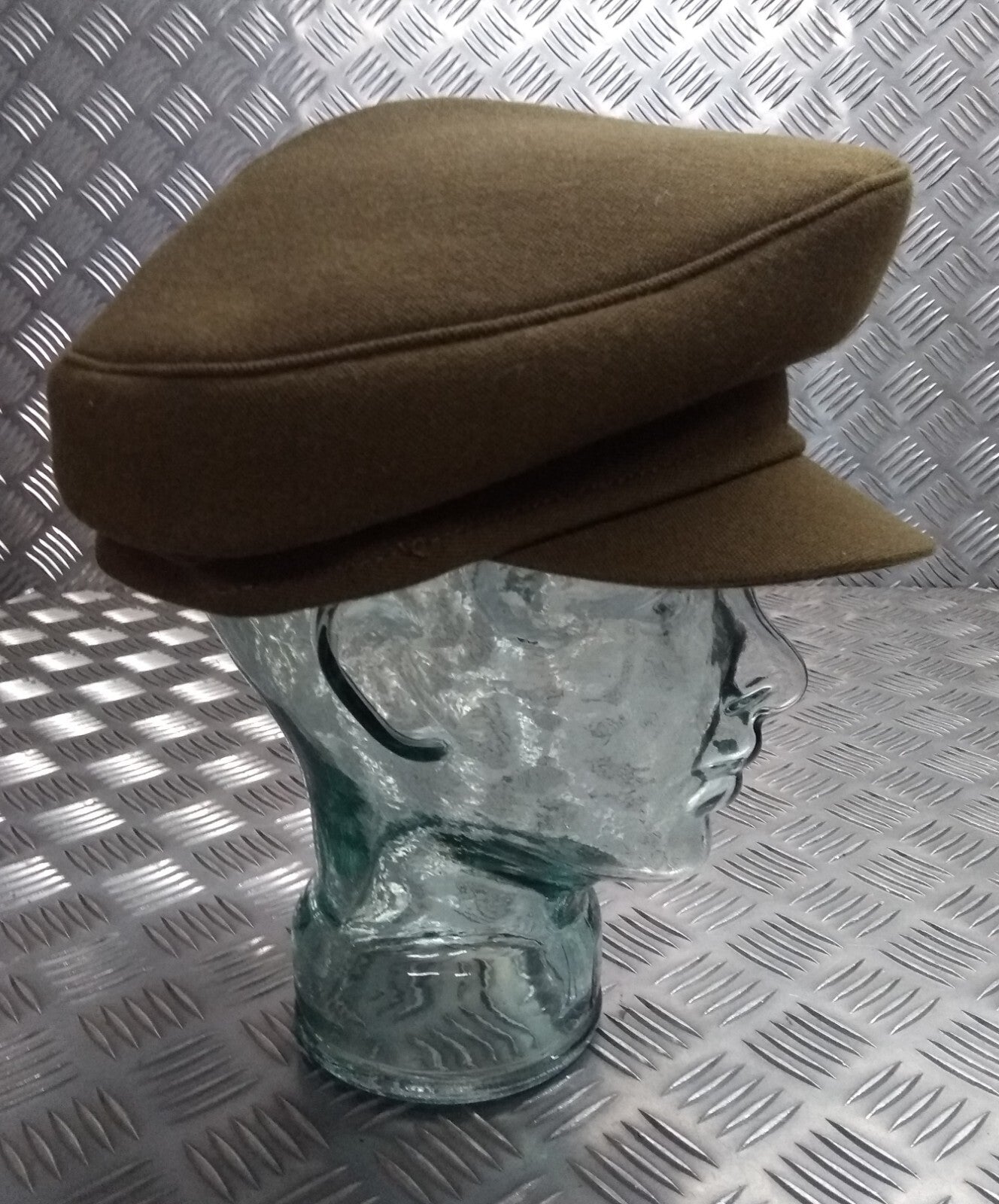 No2 Dress Hat Vintage Khaki Green No Badge Woman's Version Size 62cm