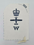 Royal Navy Fleet Air Arm Weapons Naval Branch Specialisation Patch Blue on White