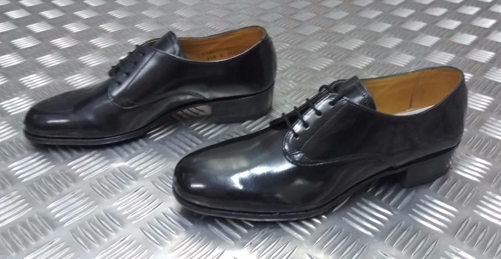 Women's Service Shoes Black Gibson Leather With Leather Soles NEW