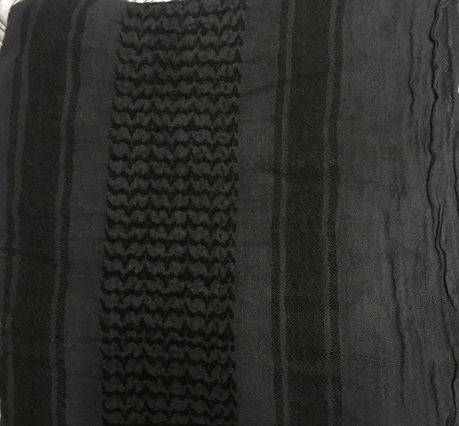 100% Cotton Shemagh / Arab Scarf / Pashmina / Wrap/Sarong Subdued Grey NEW