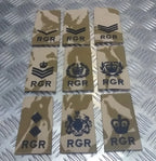 British Army Royal Gurkha Rifles Regiment DDP Desert Rank Slide Various