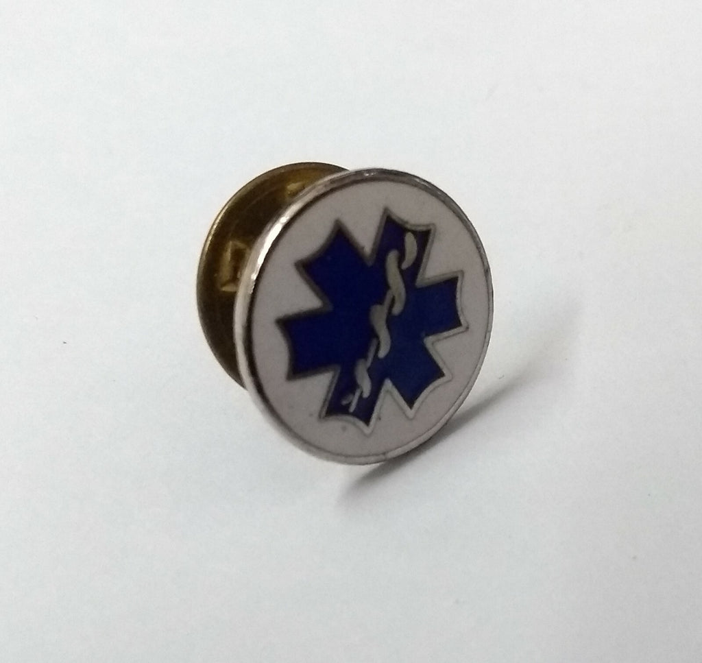 Genuine Vintage Ambulance Service Small Star of Life Enamelled Pin Badge