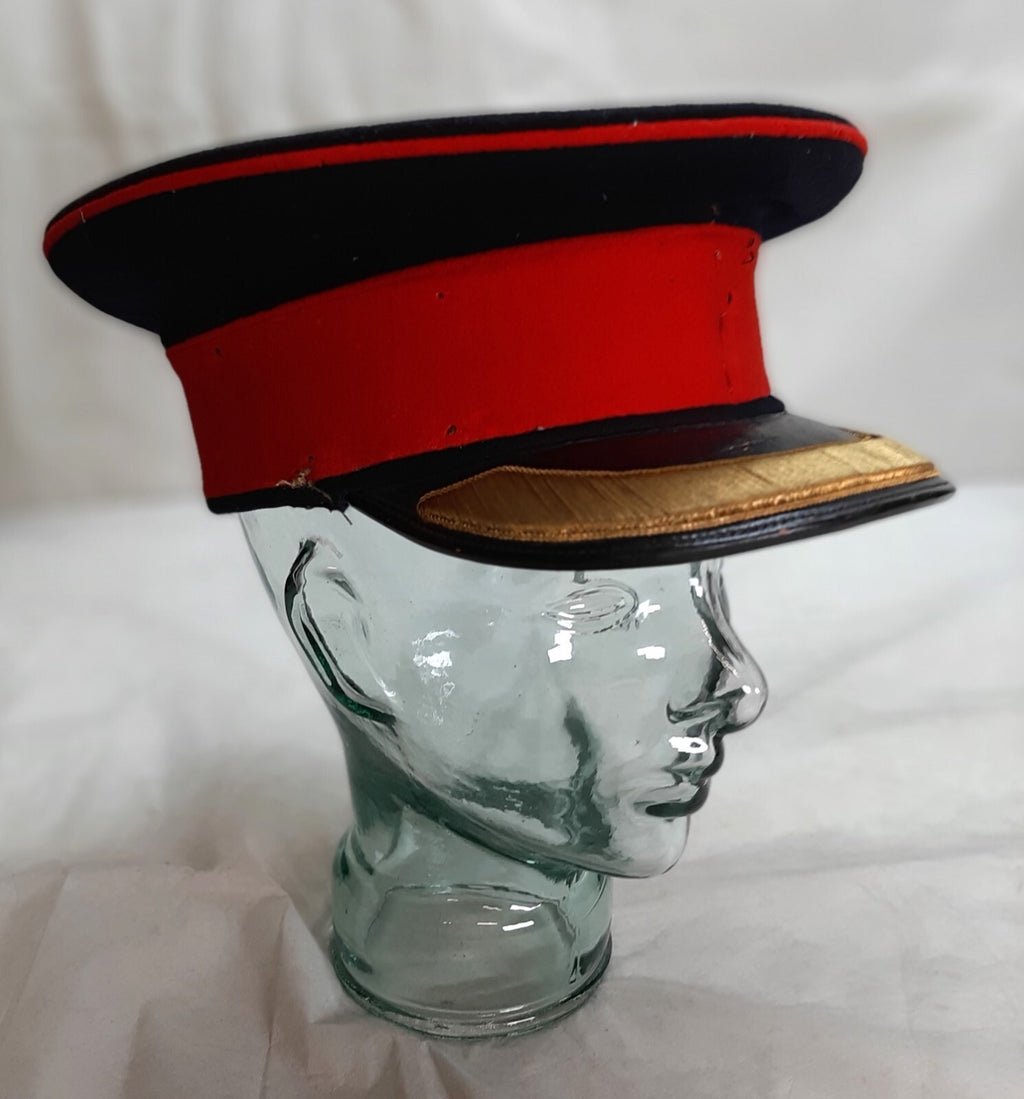 Vintage No1 Officer Hat British Army Royals Peaked Cap No Insignia Hawkes 55cm