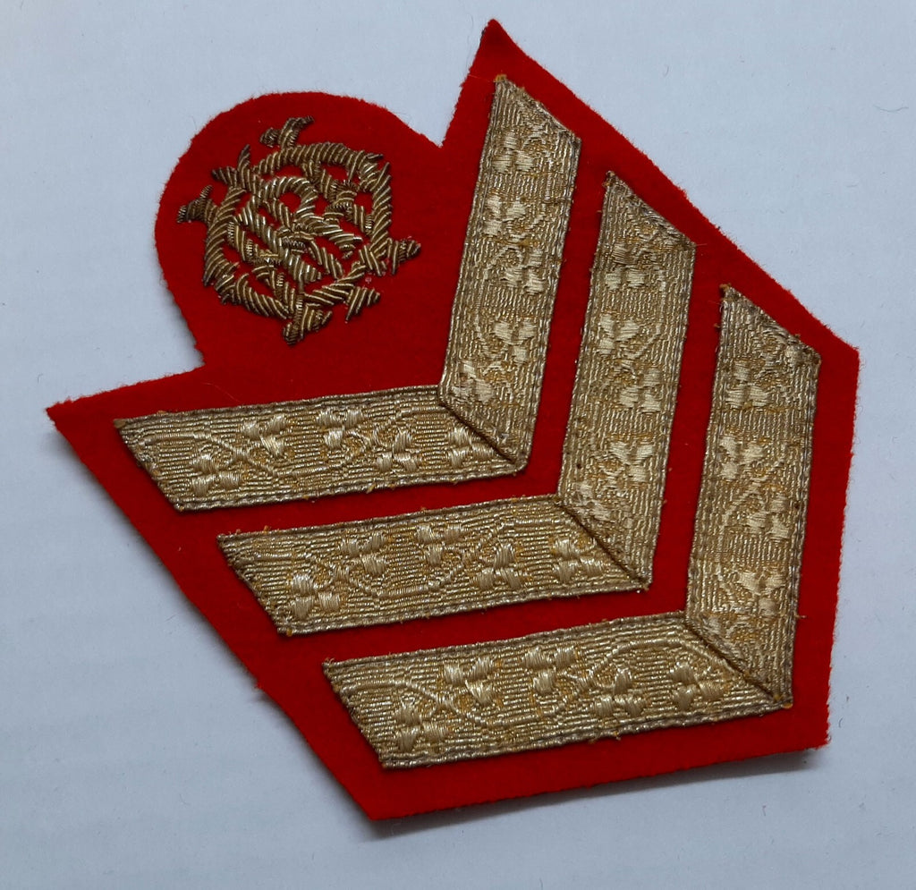Queens Royal Irish Hussars NCOs 3 Bar Chevron Old Pattern British Army Cypher