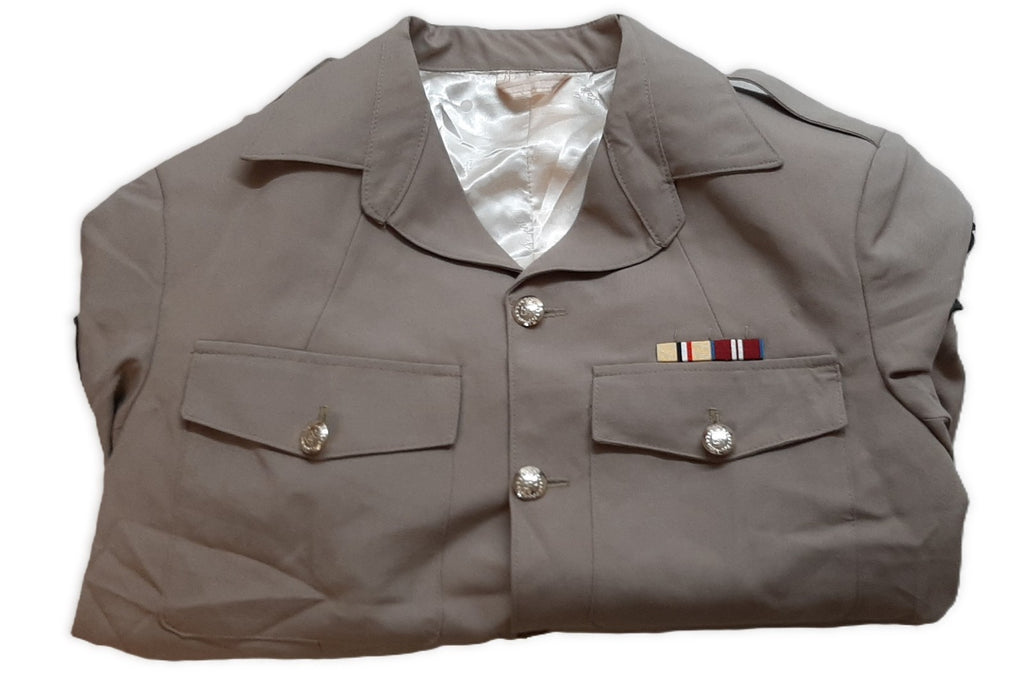 Army Jacket Lightweight British Insignia Buttons and Staff Sergeant Insignia