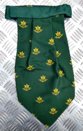 Green Polyester Cravat with The Barbados Regiment Motif - NEW