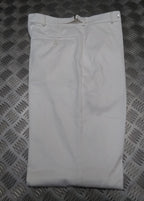 Royal Navy Trousers Class II C2 White Uniform Bell Bottomed Flares RN Waist 96cm
