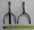 British Spurs Officers Issue & Mess Dress Chrome Swan Neck Incomplete