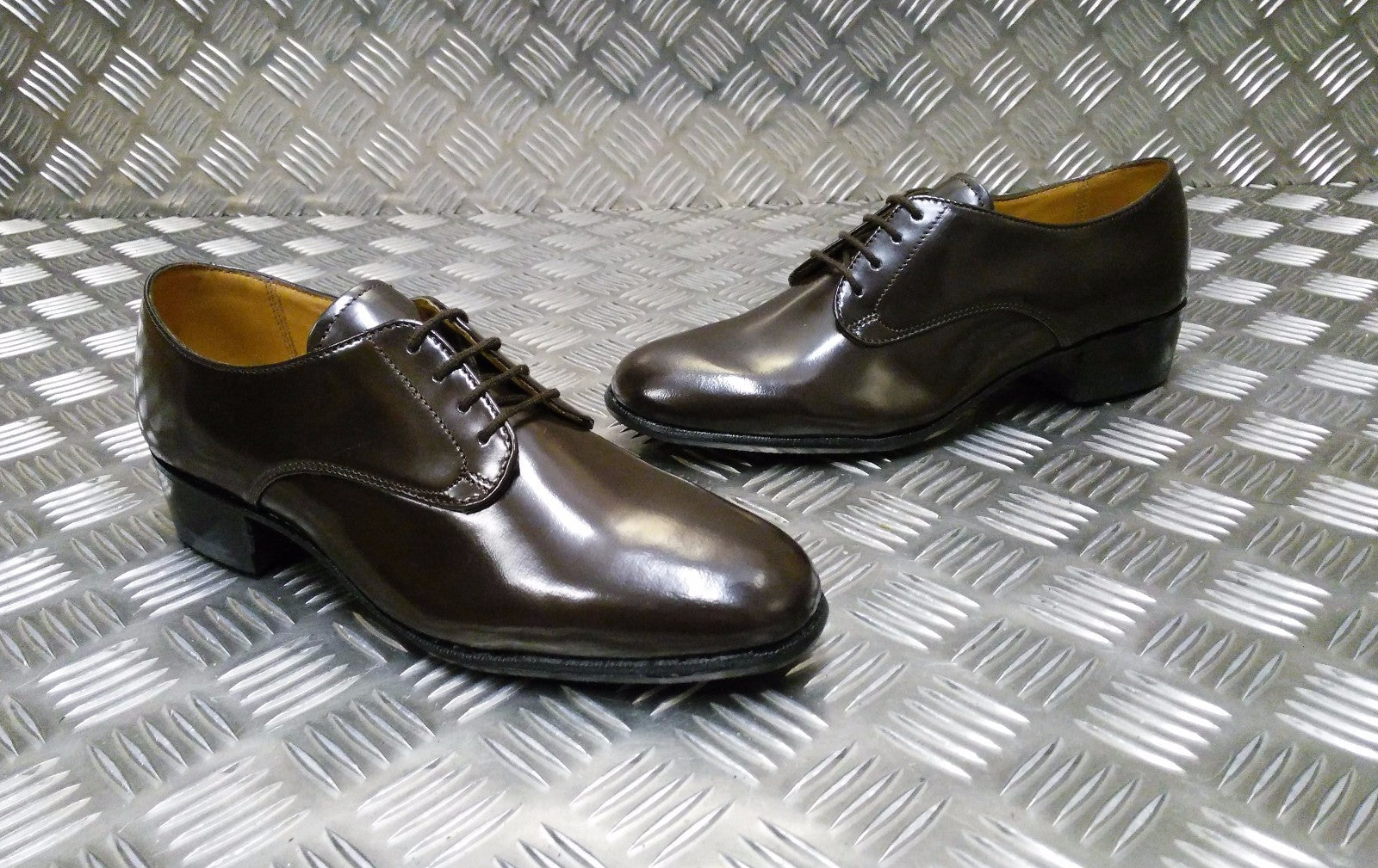 Genuine British Issue Womens Brown Leather Service Gibson Shoe- NEW