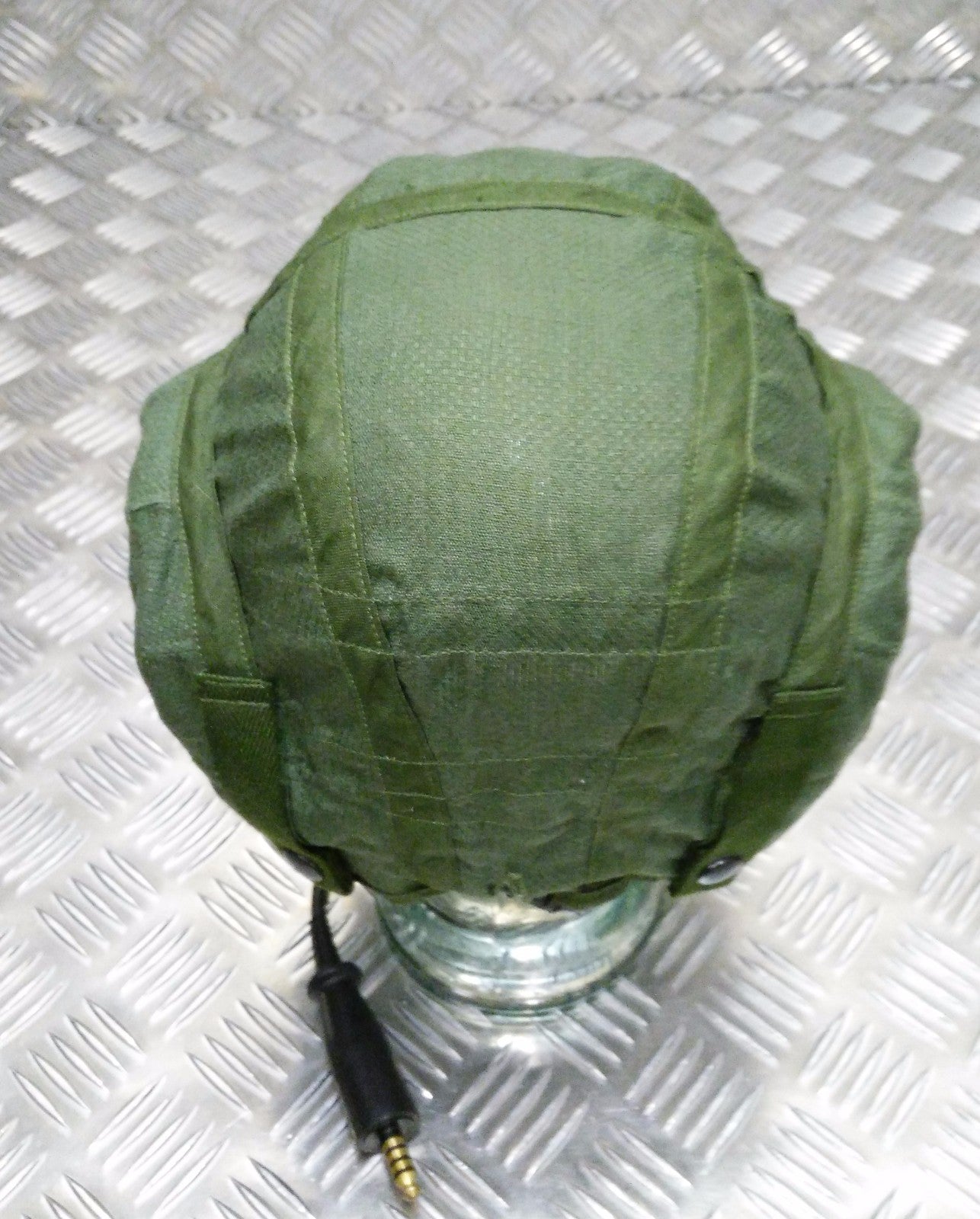 Flying Helmet Inner Type G Pilots Liner Green With Wire Loom