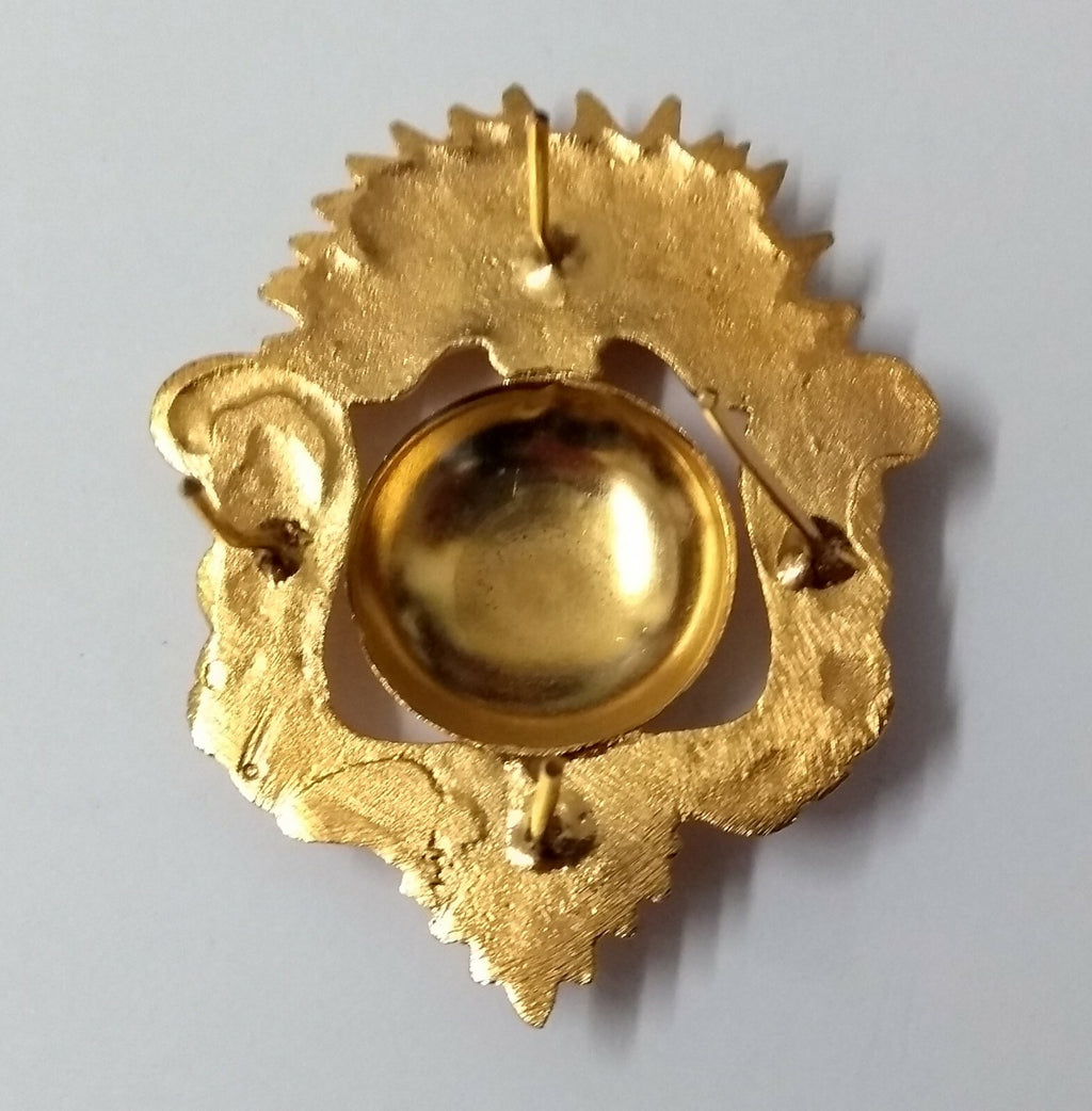 Genuine Vintage British Royal Artillery Cross-Belt Prong Back Ornament