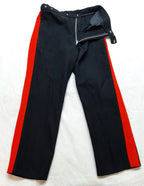 No1 Trousers British Dress with Red Stripe Blues Waist 34"
