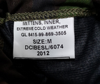 Woodland Camo Extreme Cold Weather Mittens Outer & Inner set Size Medium