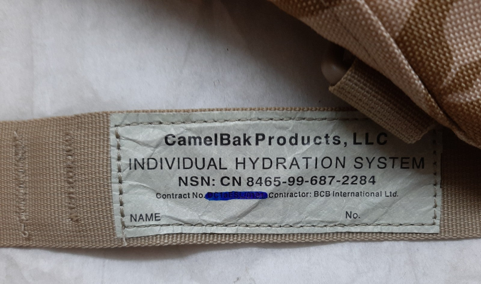 Desert Storm Camelbak Hydration Pack UK Forces Desert DDP Camo 100z / 3L