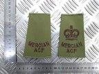 Mercian ACF OD Green Rank Slides Genuine British Army - NEW