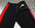 No1 Dress British Trousers 1 3/4" Red Stripe Tailored By G.D Golding W29"
