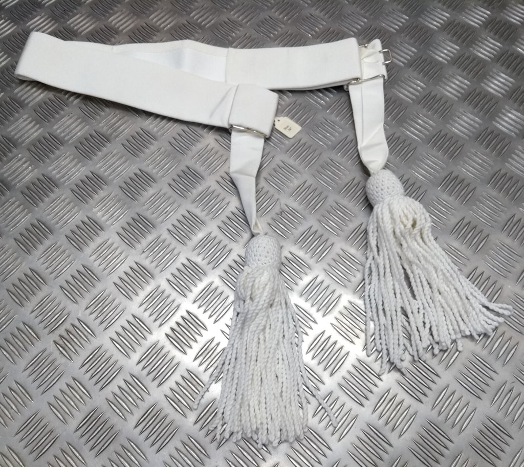 Officers Waist Sash Off / White No1 Uniform Dress Ceremonial & Parade Duties