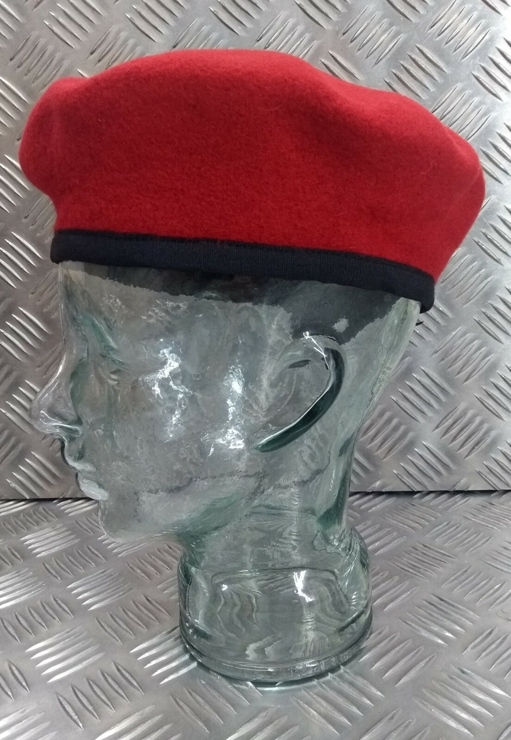 Scarlet Red Beret Service Dress Hobson of London Mil-Spec Lined Wool Old Stock