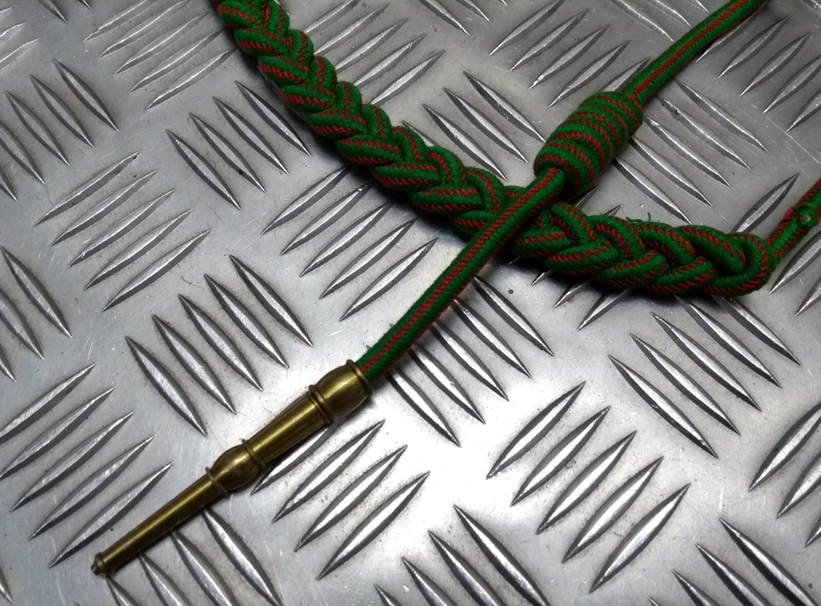 Vintage Aiguillette Officers Dress Cord For Ceremonial & Parade Gold Tip Ends