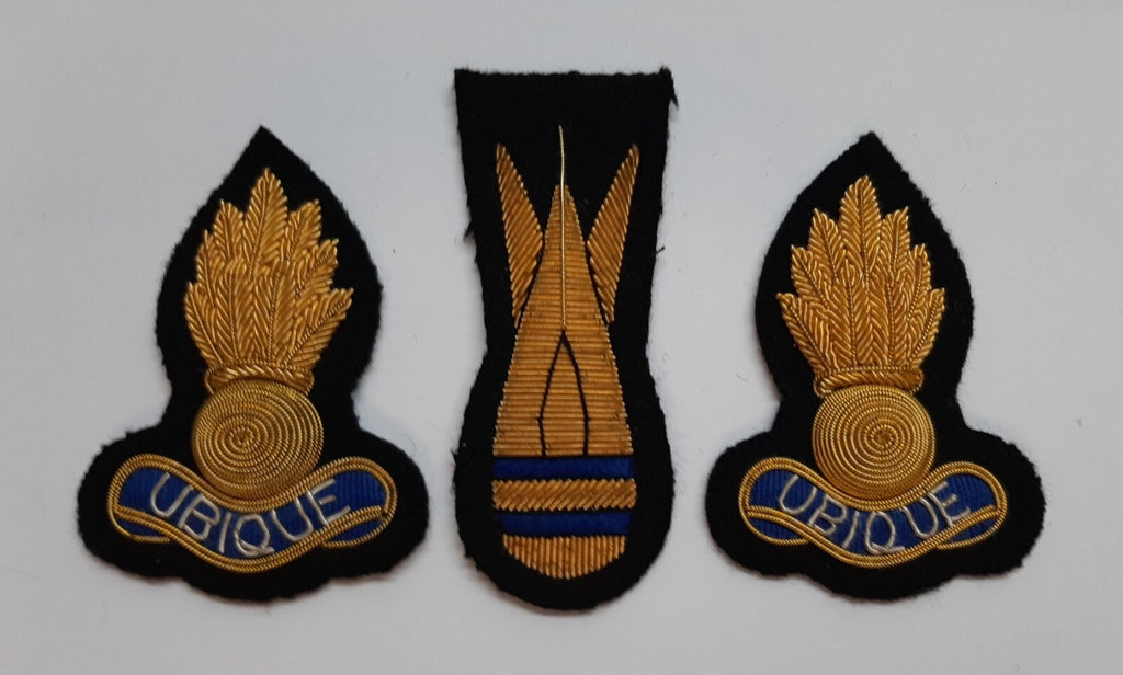 Royal Engineers Insignia British Army Hand Embroidered Three Badges Patches